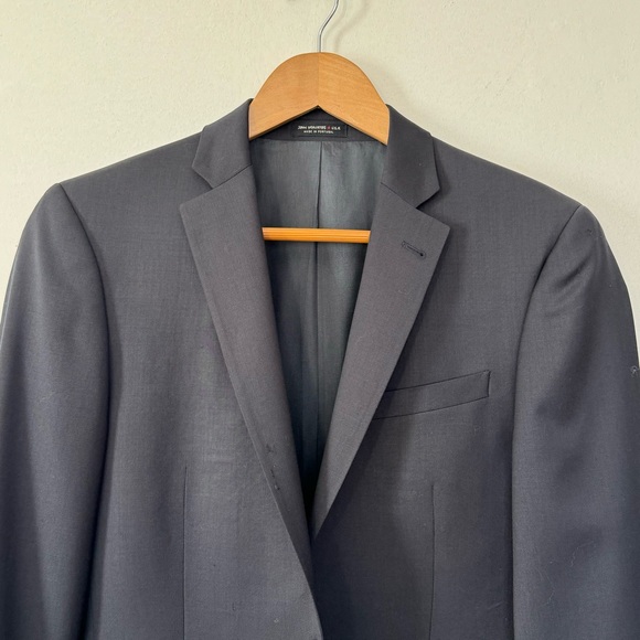 John Varvatos Blazer Coat Men’s 36R Two Button Jacket Black Wool Casual Suit - Picture 5 of 14
